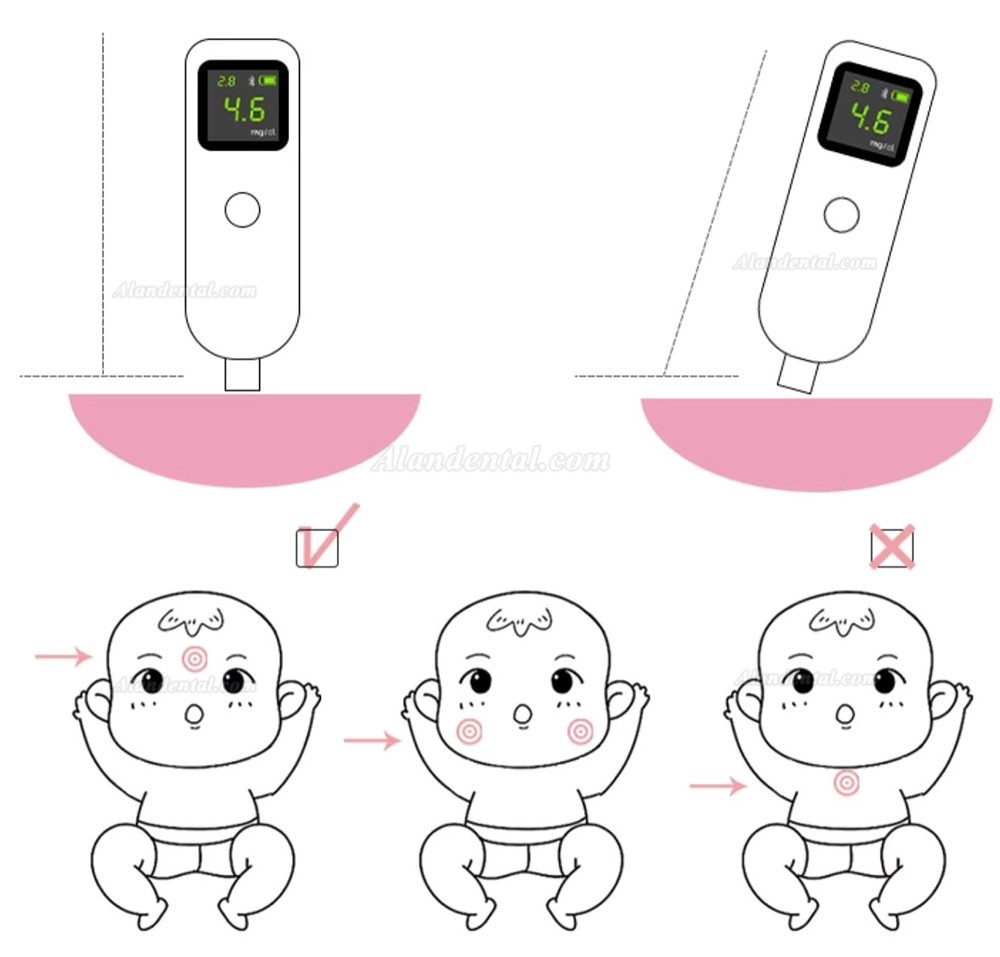 Luckcome L11C Bilirubin Meter Baby Jaundice Detector Neonatal Jaundice meter